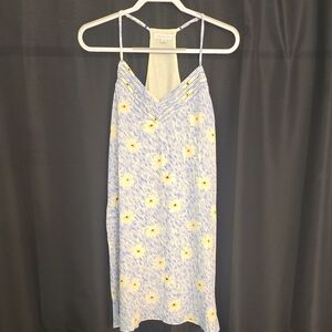 Socialite Blue and Yellow Floral Dress